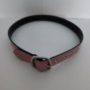 Ladies SZ S Reversible Pink/Black Belt